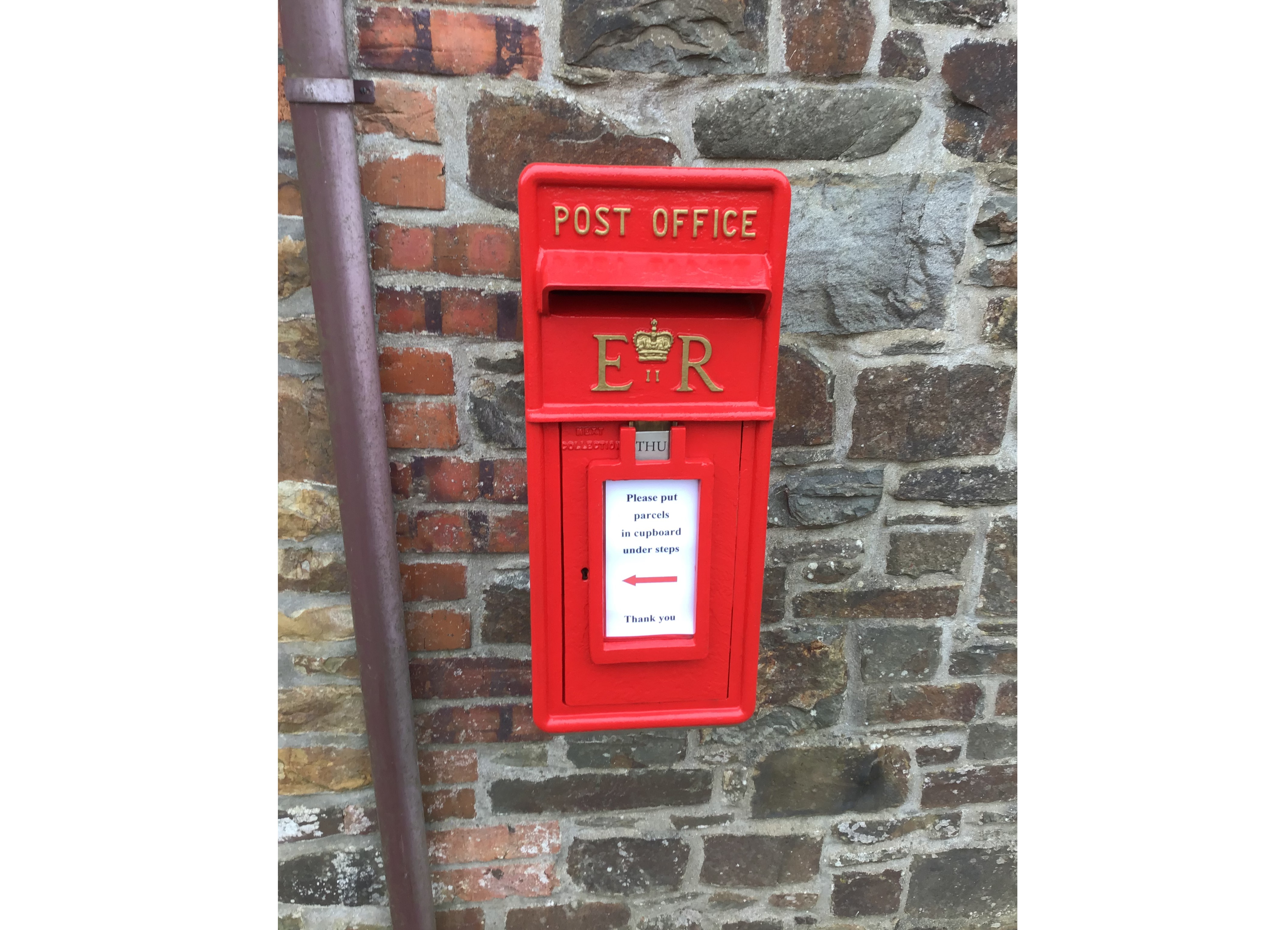 Antique Royal Mail Post Box Fitted In a Private Property