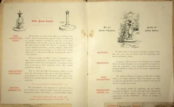Old Heliochronometer Brochure