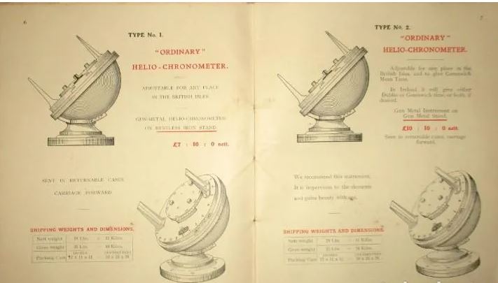 Pilkington Gobbs Heliochronometer Catalogue