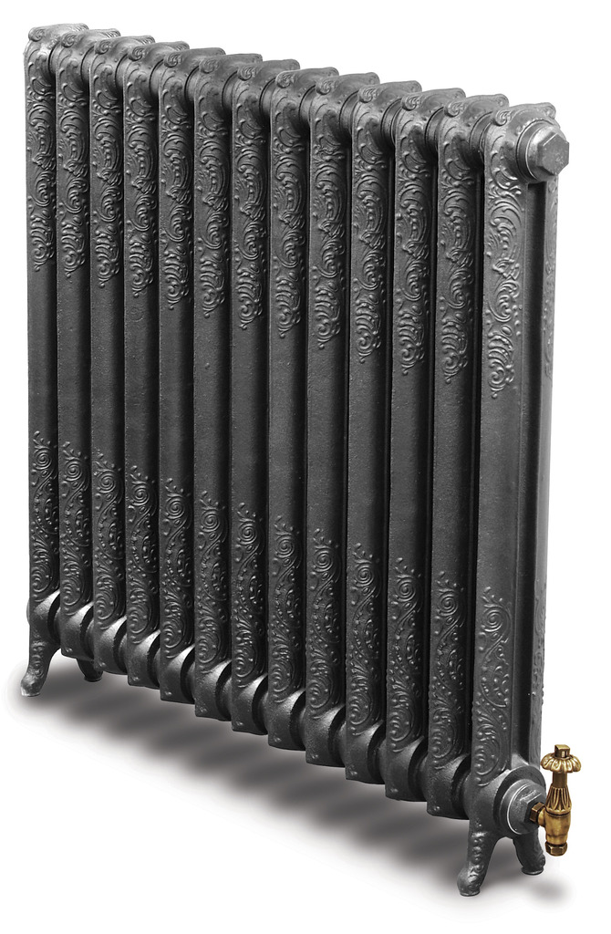 Cast Iron 1 Column Rococo Radiator made by Carron and Sold Worldwide by UKAA