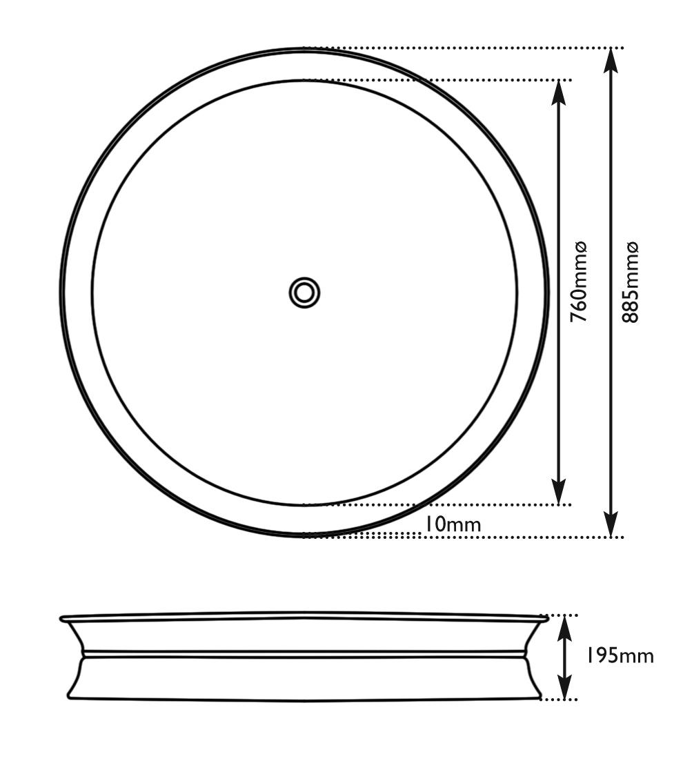 dimensions of hurlingham rotunda small copper shower tray