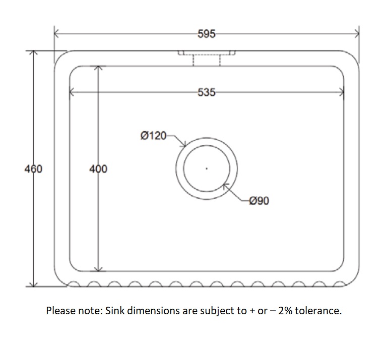 Dimensions Of Whitebirk Sink Company Barley Sink 