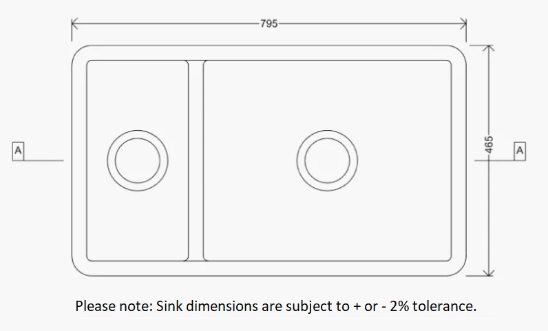 Dimensions Of Lostock Sink Company Cleveleys Sink 