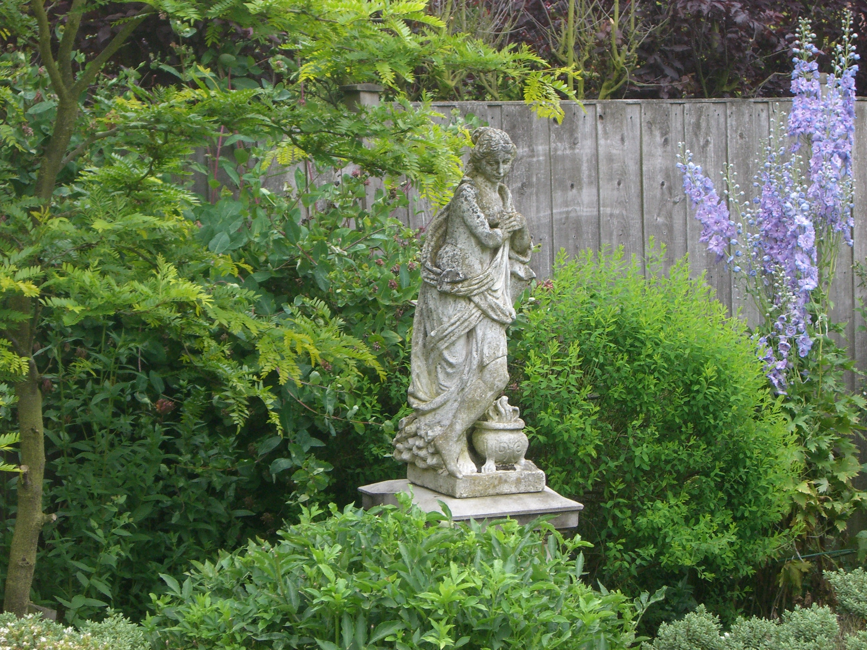 Original Antique Four Seasons Garden Statue Fitted