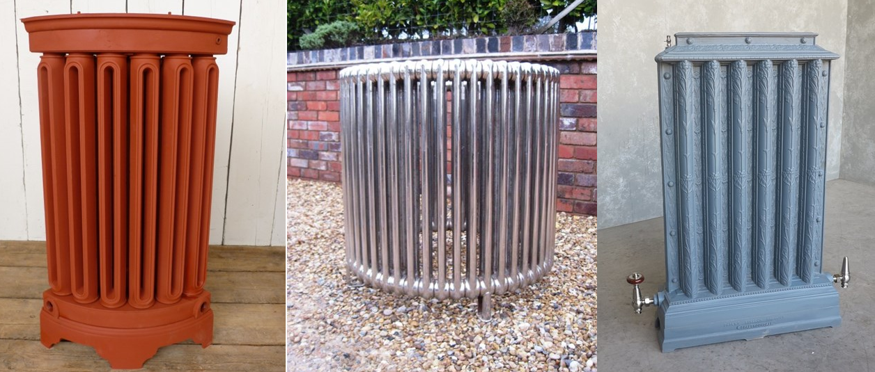 Traditional reclaimed Victorian column cast iron radiators and old salvaged antique radiators ideal for period and modern properties
