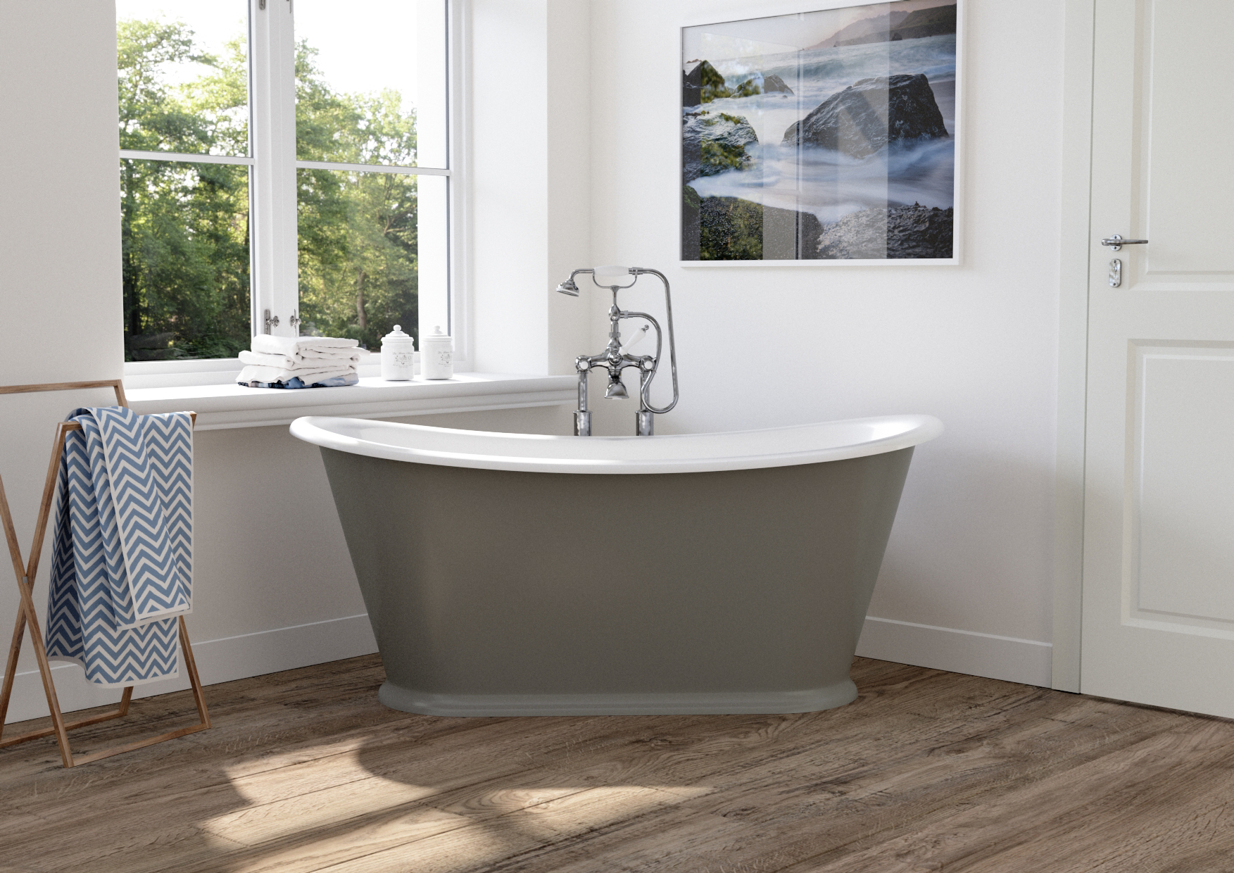 Hurlingham Bathroom Range Of Traditional Cast Iron Roll Top Baths Available at UKAA