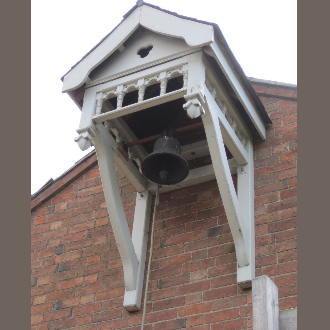 Antique Calling Bronze Bell Fitted In a Happy Customers Home
