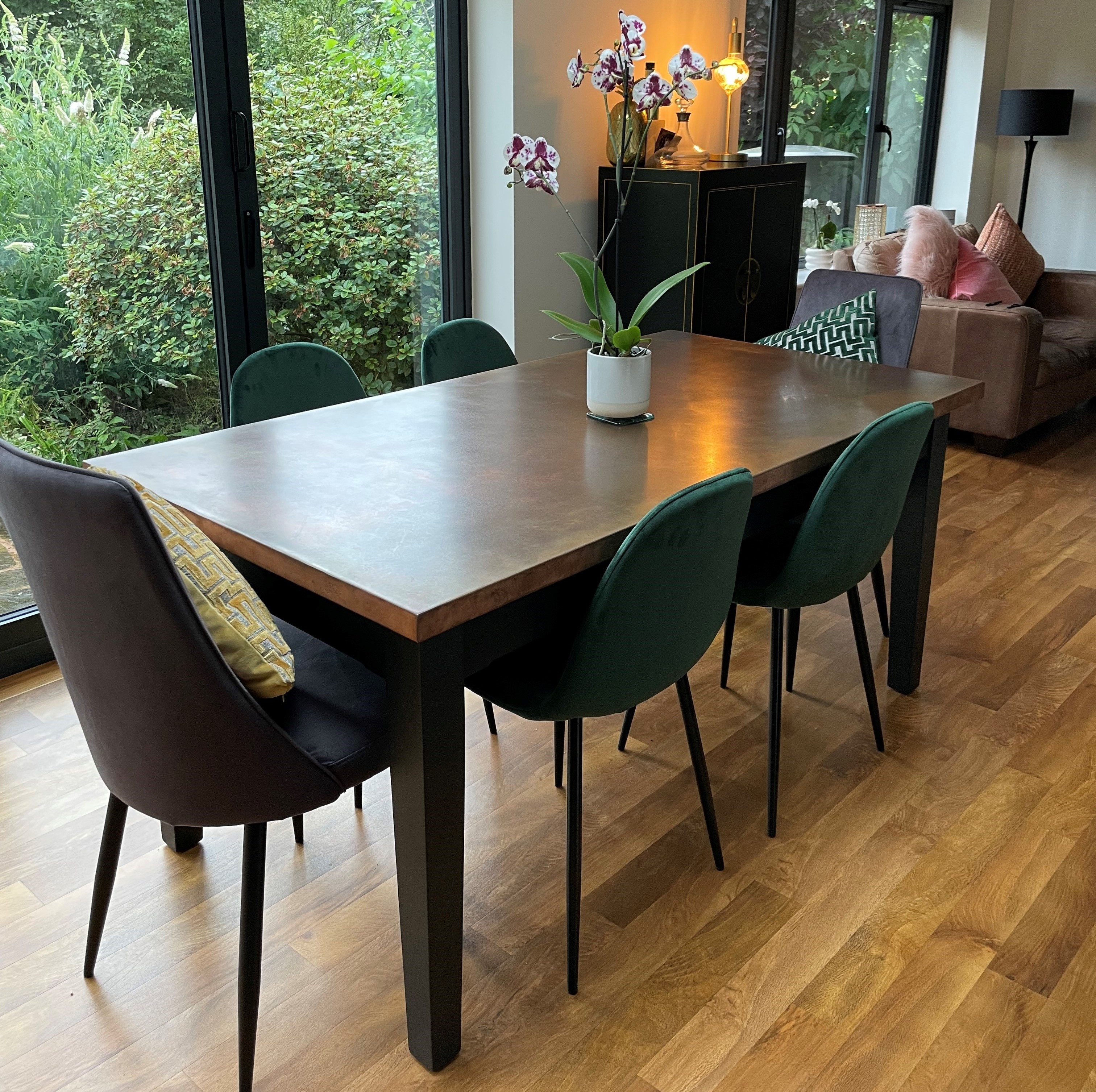 Copper Table In A Happy Customers Home