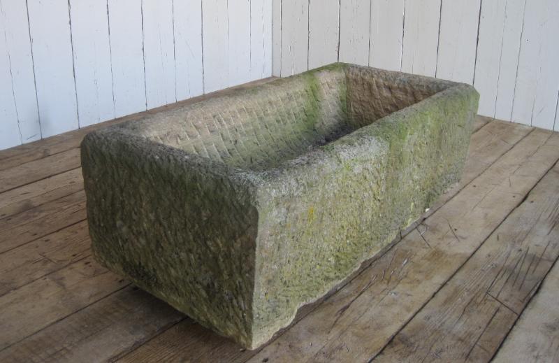 Antique original solid stone troughs are available to view in our yard
