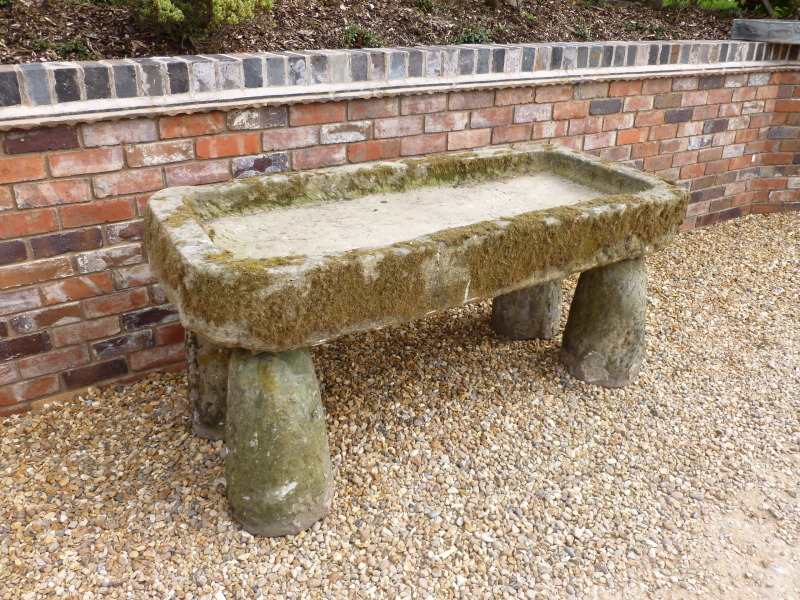 Original antique stone trough used for feeding animals on a farm are available for delivery nationwide