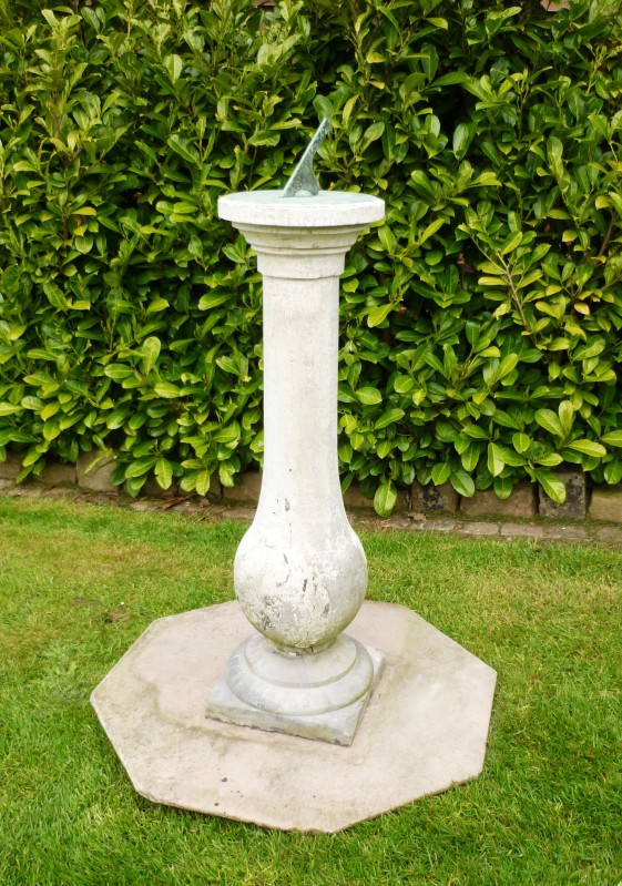 Original Antique Reclaimed Austin And Seeley Carved Sundial Circa 1861 Available for delivery worldwide