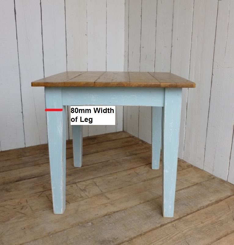 Victorian Floorboard table with thicker tapered legs