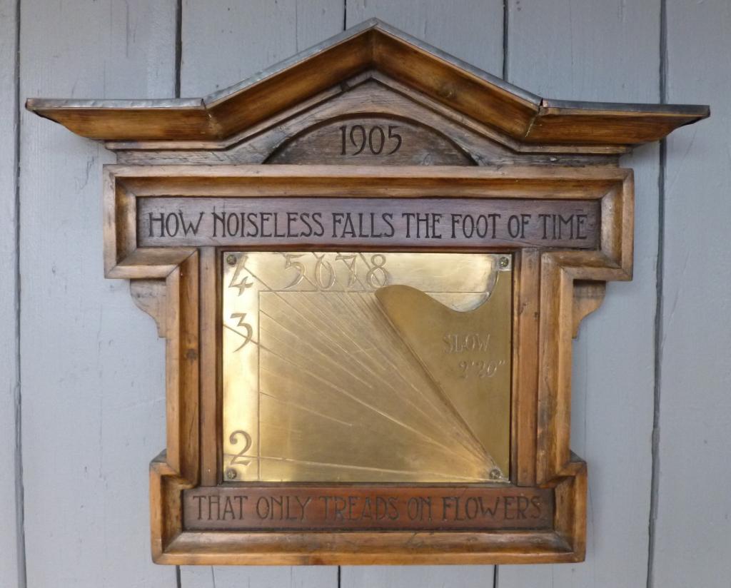 Original Antique Wall Mounted Vertical Sundial Available From our yard
