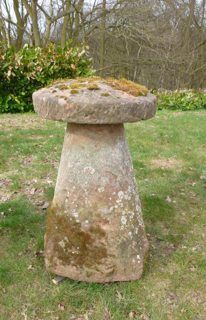 Original Antique Staddle Stone Mushrooms Ready To Make A Feature In Your Garden