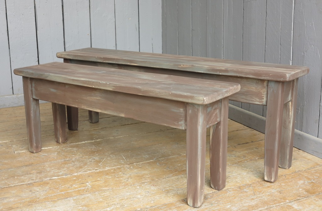 bespoke made to your specification industrial look benches made from reclaimed pine available from staffordshire