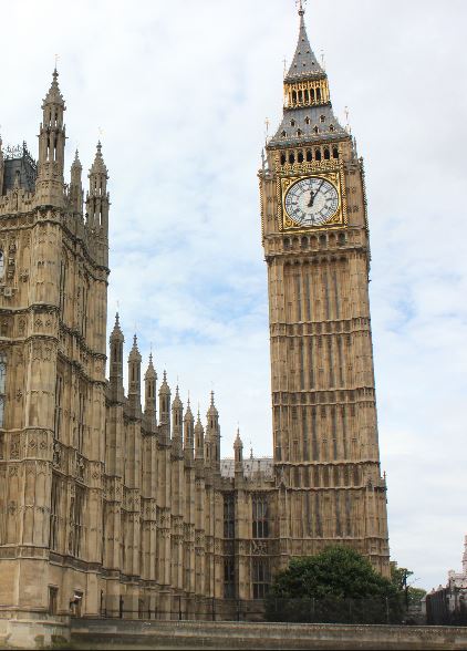 A Close Up Of Big Bens Turret Clock