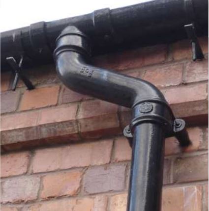  New reproduction saint gobain cast iron gutters and downpipe available for a next day delivery