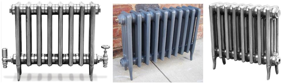 Available to Buy Online 4 Column Victorian Style Cast Iron Radiators Made by Carron to Your Custom Requirements such as Sizes and Finishes