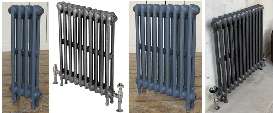 Buy Narrow 2 Column Victorian Style Cast Iron Radiators Made by Carron to Your Bespoke Sizes and Finishes are Ideal for Hallways and Kitchens