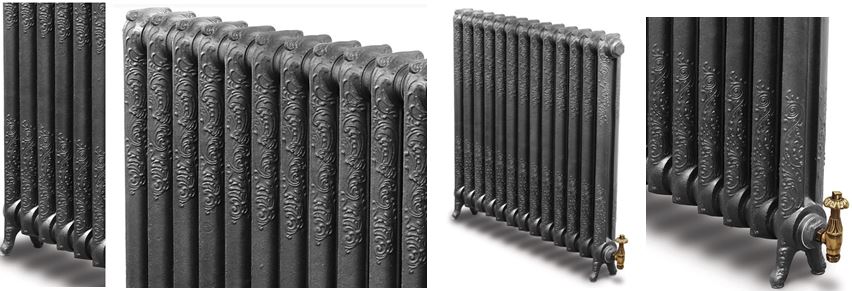 Buy Rococo Style Carron Cast Iron Radiators Made to Your Bespoke Sizes and Finishes are Available in a Range of Heights and are Perfect for Traditional Homes 