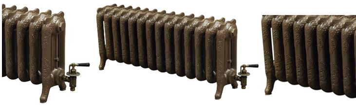 Available to Buy Online Ornate Rococo Style Cast Iron Radiators Made by Carron in a Decorative French Design are Available in Your Bespoke Sizes & Finishes