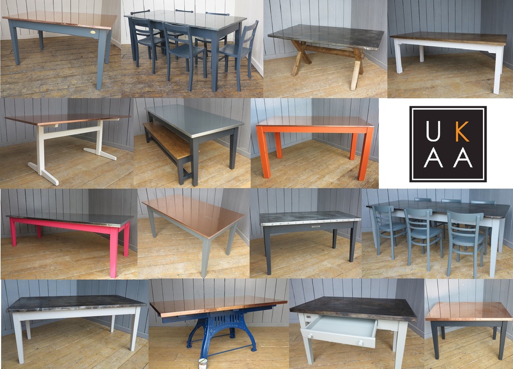 Metal Dining Table Available to View and Buy at UKAA