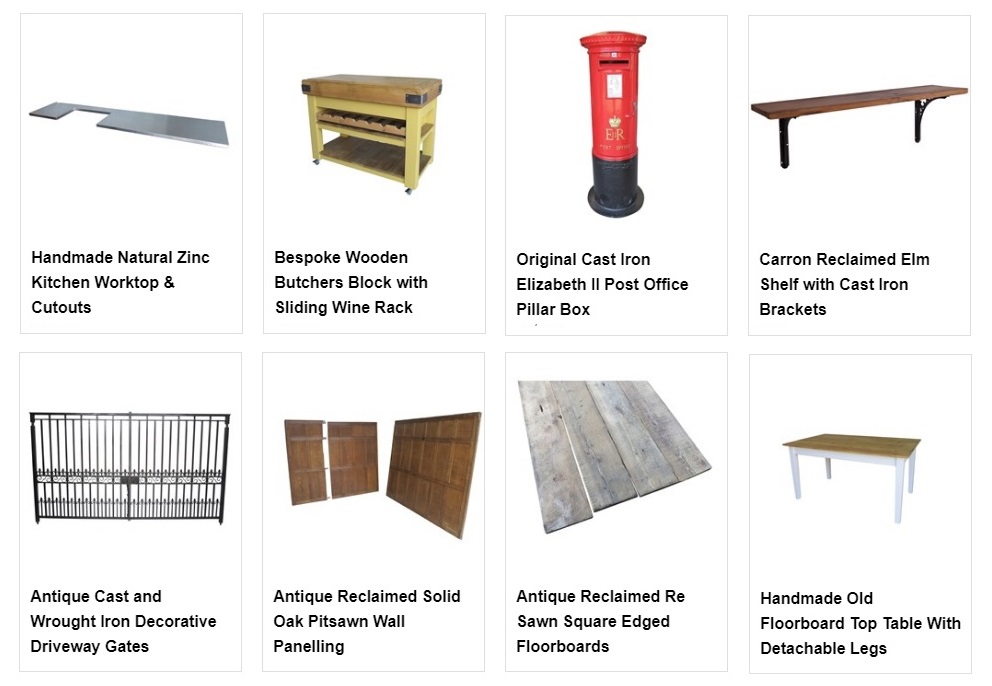 Latest Products Available to View and Buy From UK Architectural Antiques December 2017 are Antique Post boxes, Reclaimed Floorboards and Bespoke Furniture